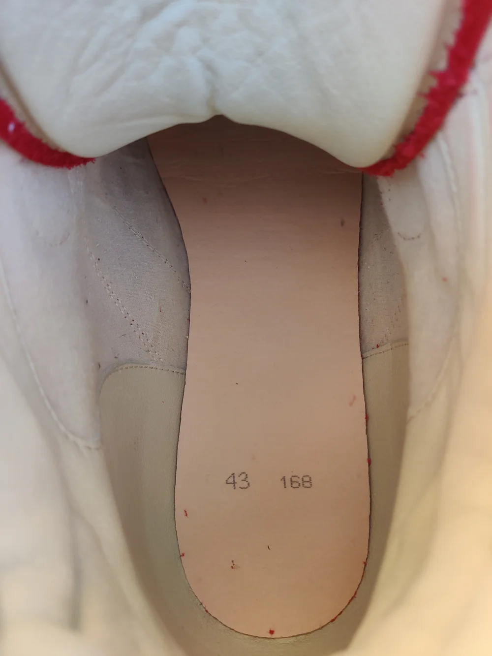 Maison Martin Margiela Red High-Top Velcro Sneakers MESSAGE MY NUMBER 5107534561
